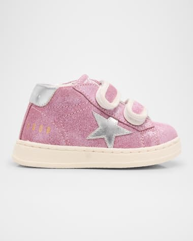 Golden Goose Girl's Metallic Logo-Print Low Top Sneakers, Baby/Toddlers
