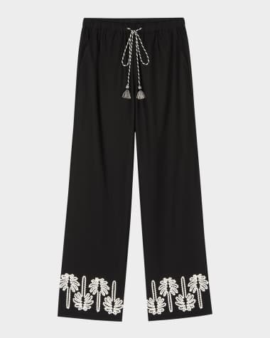Rails Emmie Palm Tree Embroidered Pants