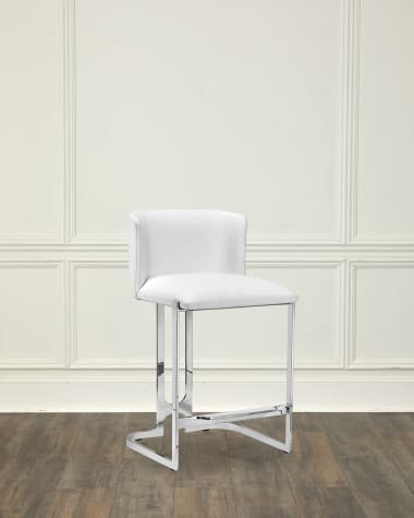 Interlude Home Banks 26" Vegan Leather Counter Stool