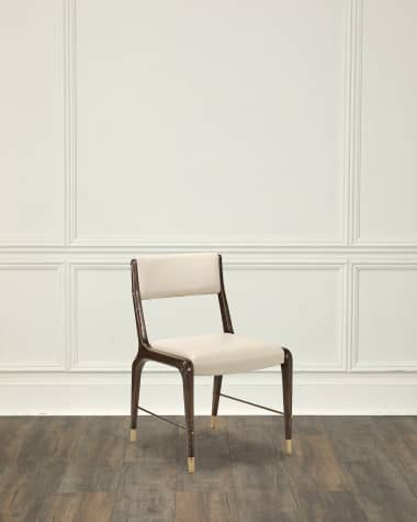 Interlude Home Tate Vegan Leather Dining Side Chairs, Set of 2