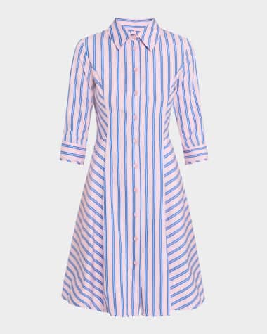 Evi Grintela Cara Striped Cotton Shirtdress