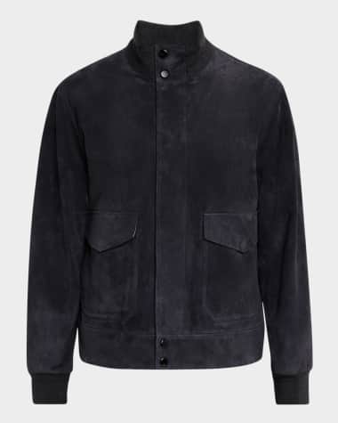 dunhill Men's Harrington Suede Blouson Jacket