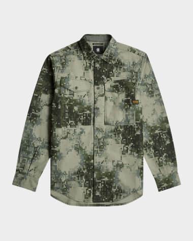 G-STAR RAW Men's Cargo Pocket Casual Button-Down Shirt