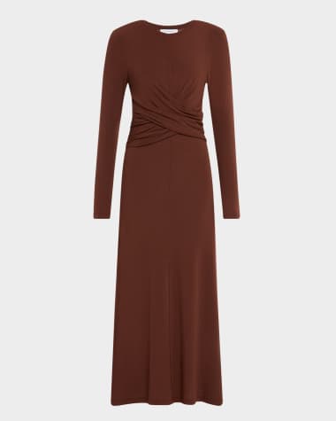 La Ligne Twist Jersey Maxi Dress