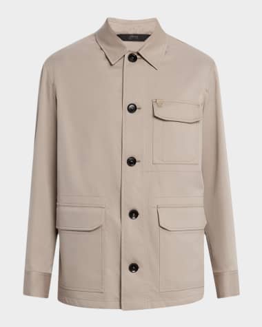Brioni Men's Cotton and Wool Work Jacket