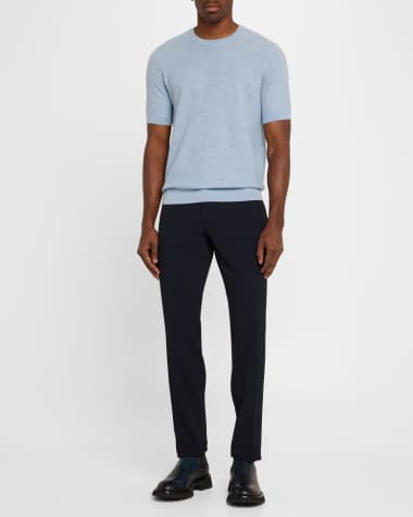 Armani Collezioni Men's Blue Pants Clothing at Neiman Marcus