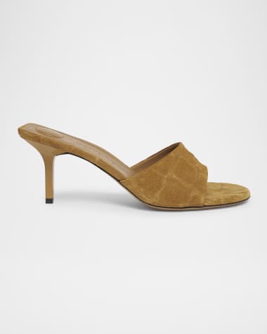 Jacquemus Les Mules Cubisto Leather Slide Sandals