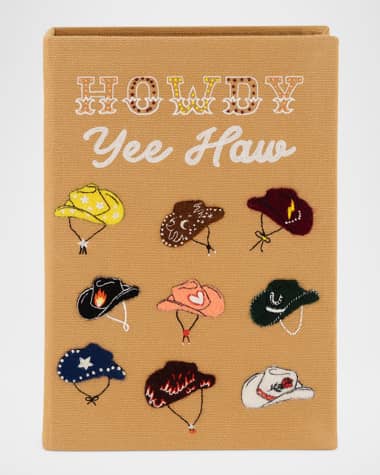 Olympia Le-Tan Howdy Cowgirl Hats Book Clutch Bag