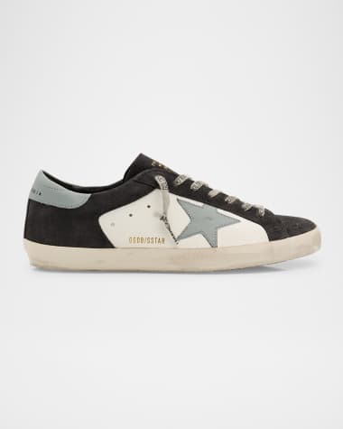 Golden Goose Men's Super-Star Leather and Suede Low-Top Sneakers
