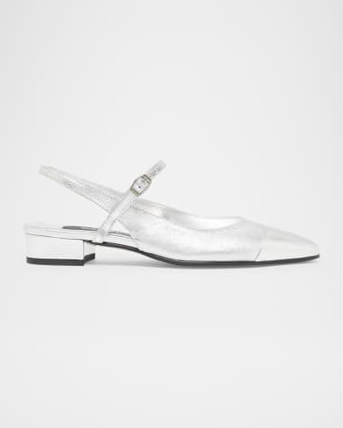 CAREL Oceano Metallic Mary Jane Slingback Flats