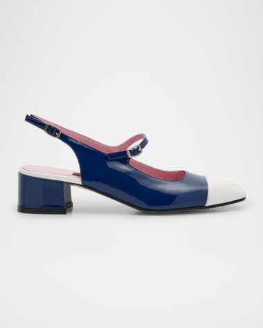 CAREL Ischia Bicolor Mary Jane Ballerina Pumps