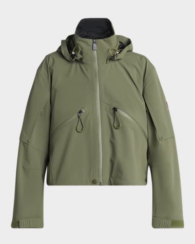 Moncler Kibira Jacket with Snap-Off Hood