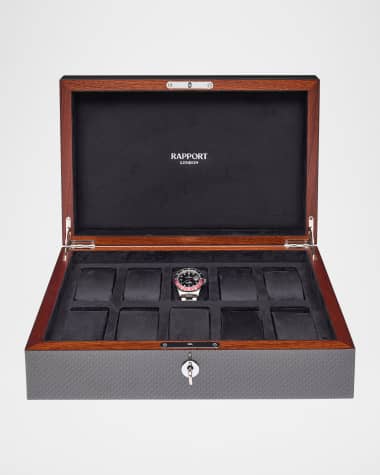 Rapport Carbon Fiber 10-Watch Box