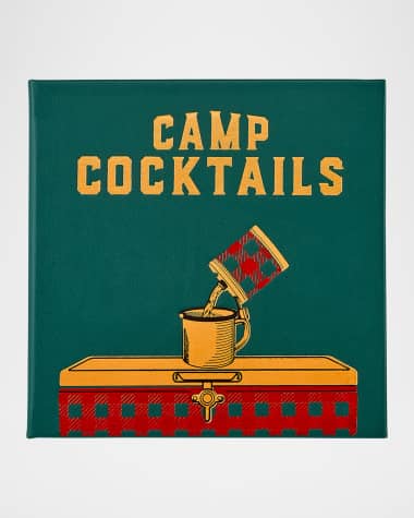 Graphic Image "Camp Cocktails" Leather-Bound Recipe Book by Emily Vikre