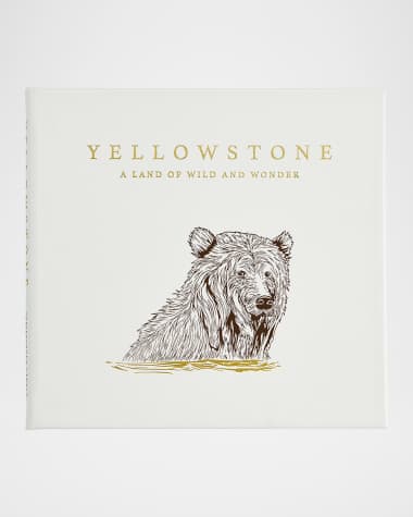 Graphic Image "Yellowstone: A Land of Wild and Wonder" Leather-Bound Book by Christopher Cauble