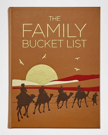 Graphic Image "The Family Bucket List" Leather-Bound Book by Nana Luckham & Kath Stathers