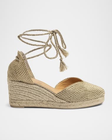 Castaner Cora Woven Ankle-Tie Espadrilles