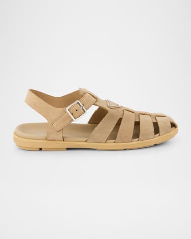 Prada Men's Suede Fisherman Sandals