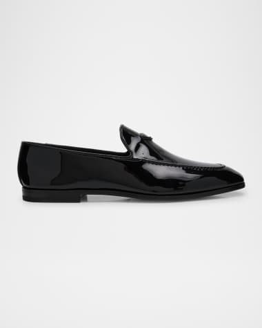 Prada Men's Patent Leather Venetian Loafers