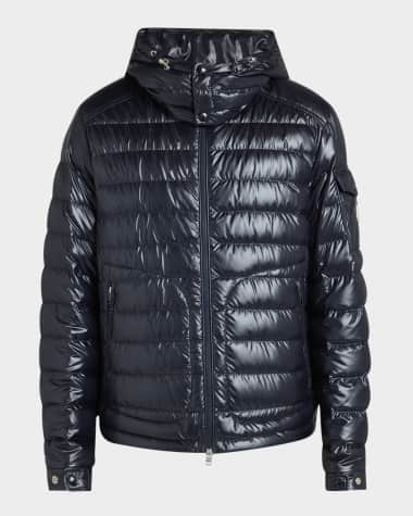 Moncler Men's Lauros Hooded Short Down Jacket