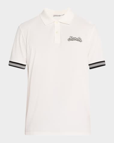 Moncler Men's Cotton Logo Polo Shirt
