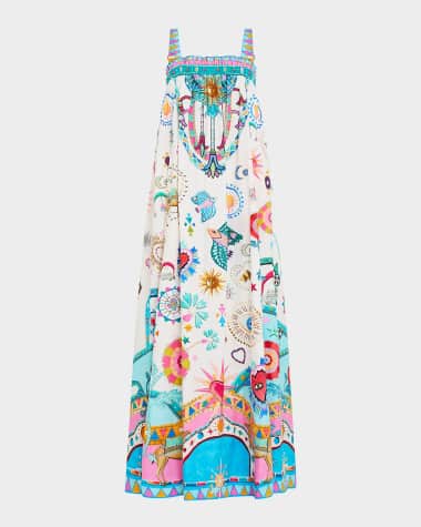 Camilla Living in Colour Wide-Strap Sun Dress
