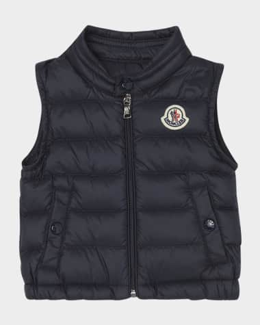 Moncler Boy's Amaury Puffer Vest, Size 6M-3
