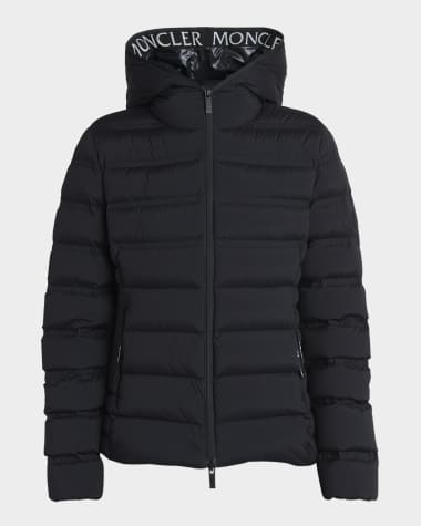ジャケット MONCLER Woman Jacket Black K10931A00110549P3 999 Black Gles Hooded Short Down Jacket - Short Down Jackets for