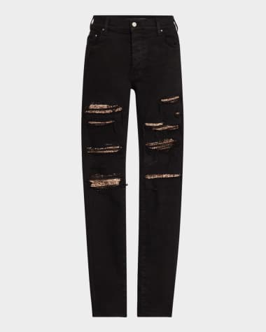 Amiri Men's Boucle Thrasher Skinny Jeans