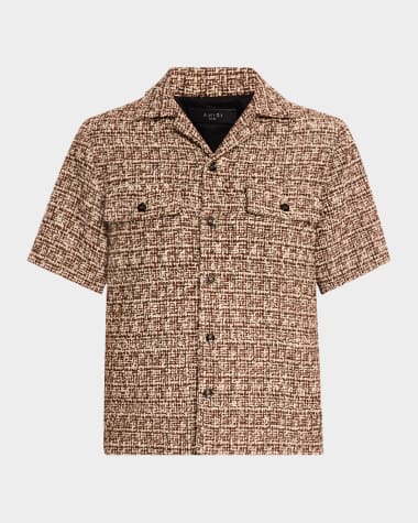 Amiri Men's Boucle Camp Shirt