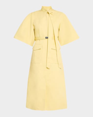 Alexis Ilardi Belted Short-Sleeve Dress