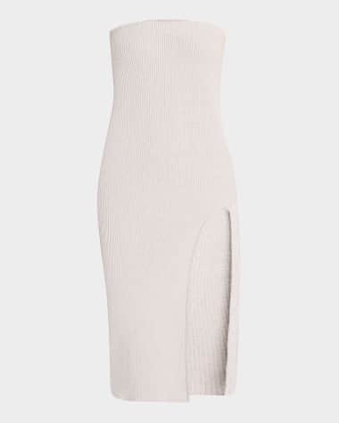 Iro Sora Strapless Cashmere-Blend Midi Dress