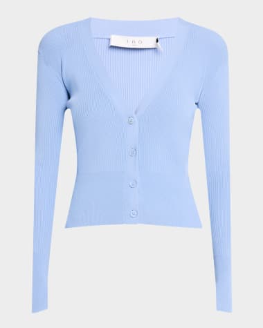 Iro Fidjy Ribbed Button-Front Top