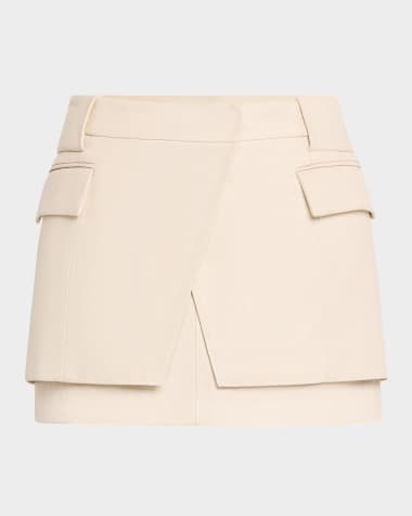 Iro Yori Leather Mini Skirt