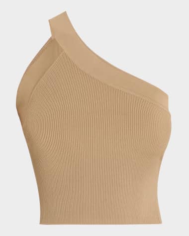 Iro Fethy Ribbed One-Shoulder Top