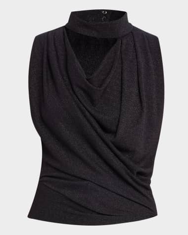 Iro Foa Sparkly Draped Top