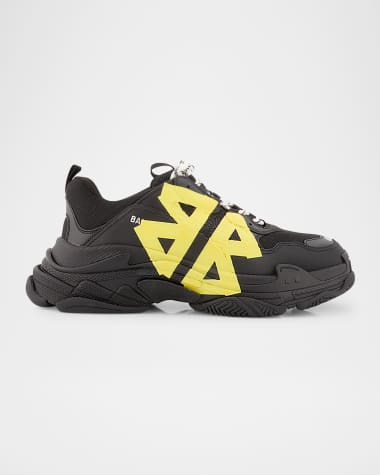 Balenciaga Men's Triple S Tape Mesh Sneakers