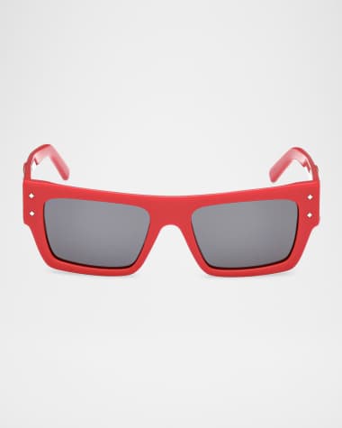 MCM Men's MW0014M Acetate Rectangle Sunglasses