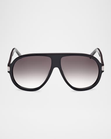 MCM Men's MW0009M Acetate Aviator Sunglasses
