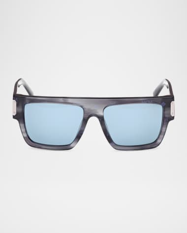 MCM Men's MW0011M Acetate Rectangle Sunglasses