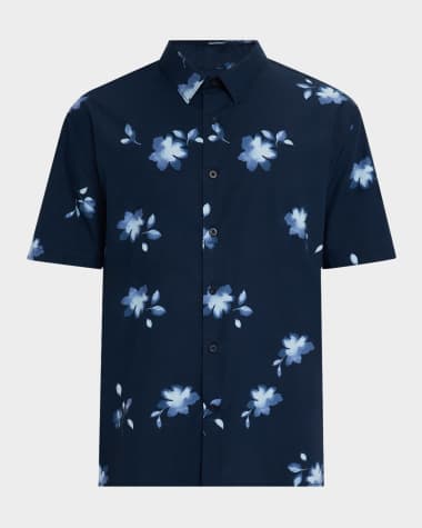 Vince Men's Cascading Floral Sport Shirt