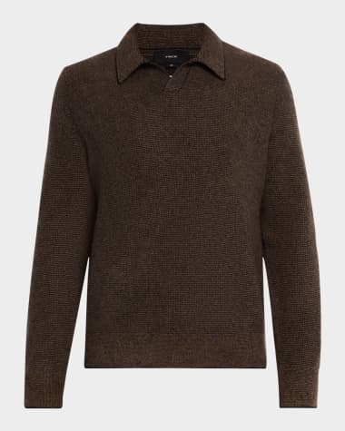 Vince Men's Boiled Cashmere Thermal Sweater