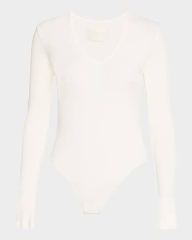 Citizens of Humanity Helsa Ribbed Deep-V Bodysuit