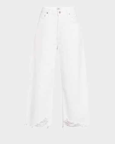 Citizens of Humanity Ayla Wide Crop Raw Hem Jeans