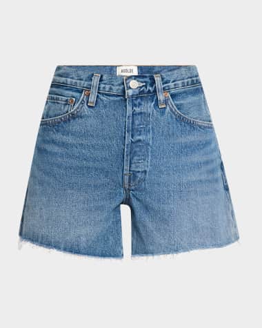 AGOLDE Parker Loose-Fit Vintage Denim Shorts