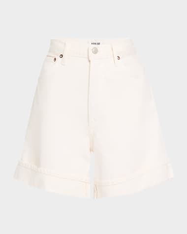 AGOLDE Dame High-Rise Cuffed Denim Shorts