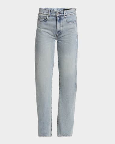 Proenza Schouler Ryman Light-Wash Denim Straight-Leg Jeans