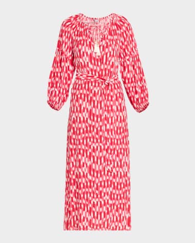 Tommy Bahama Ikat Stripe Midi Dress