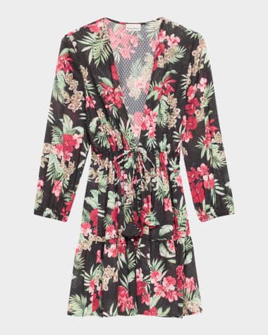 Tommy Bahama Lily Cat Open-Front Tunic Coverup