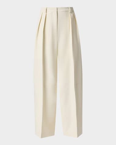 Altuzarra Dash Pleated Wool Pants